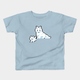 Pixel Art Artic Fox Kids T-Shirt